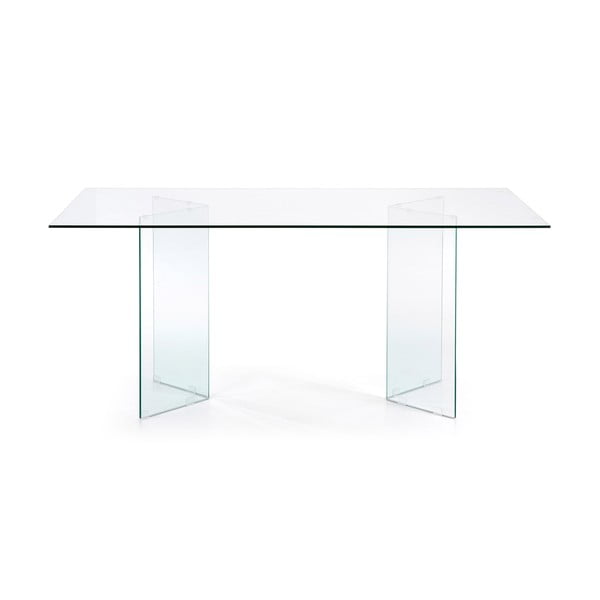 Jedálenský stôl so sklenenou doskou 90x200 cm Burano – Kave Home-image-3