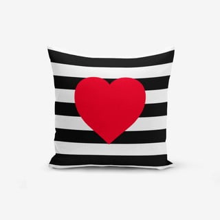 Obliečka na vankúš Minimalist Cushion Covers Navy Heart, 45 × 45 cm