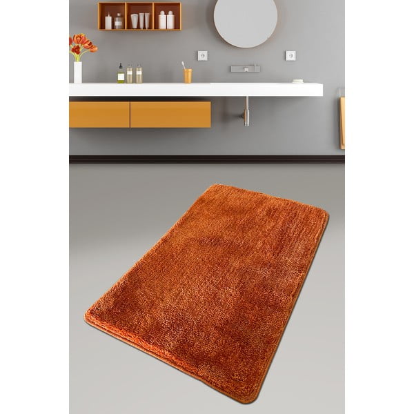 Oranžová kúpeľňová predložka 60x100 cm Colors Of – Foutastic-image-1