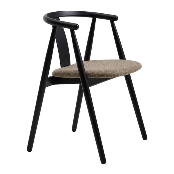 Čierna/béžová jedálenská stolička Relate – Unique Furniture