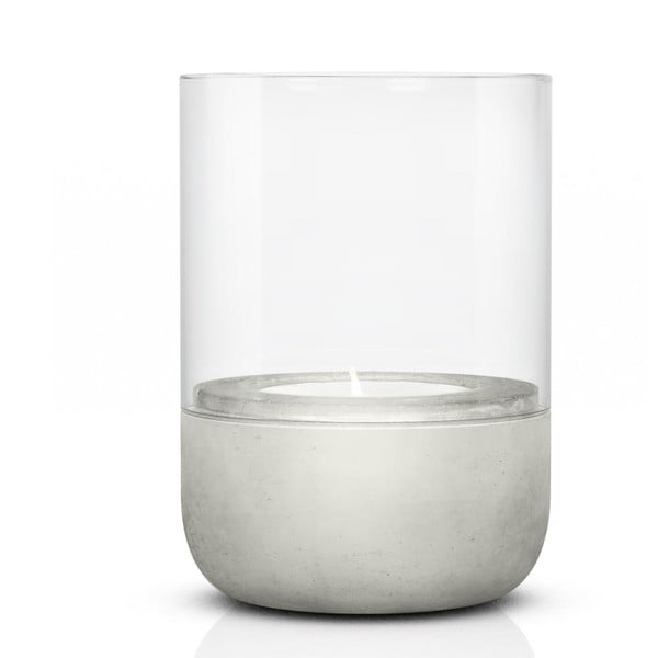 Sklenený svietnik s betónovým podstavcom Blomus-image-1