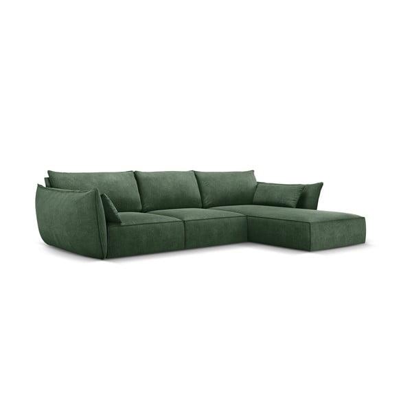 Tmavozelená rohová pohovka (pravý roh) Vanda - Mazzini Sofas-image-2
