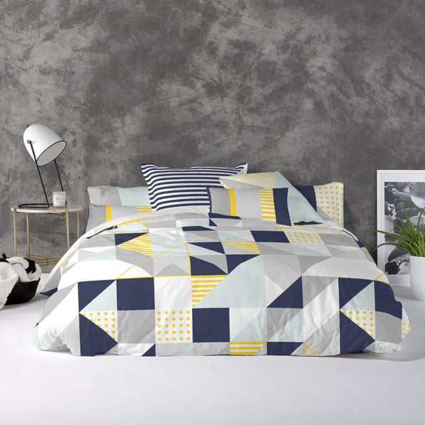 Bavlnená obliečka na paplón Blanc Geo Dot, 140 × 200 cm-image-1