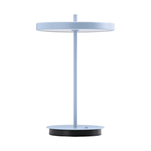 Svetlomodrá kovová LED stolová lampa s kovovým tienidlom (výška 31 cm) Asteria Move – UMAGE-image-4