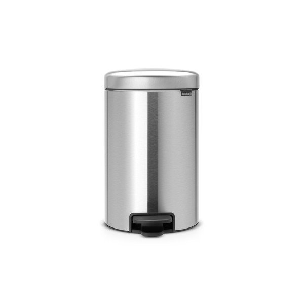 Pedálový oceľový odpadkový kôš v matne striebornej farbe 12 l NewIcon – Brabantia