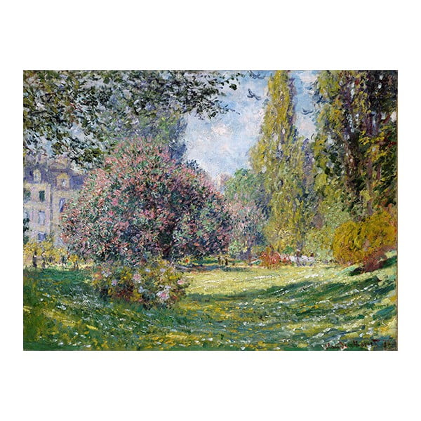 Obraz Claude Monet - Landscape The Parc Monceau, 80x60 cm