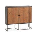 Komoda z mangového dreva v prírodnej farbe 110x90x40 cm Curve – MOME