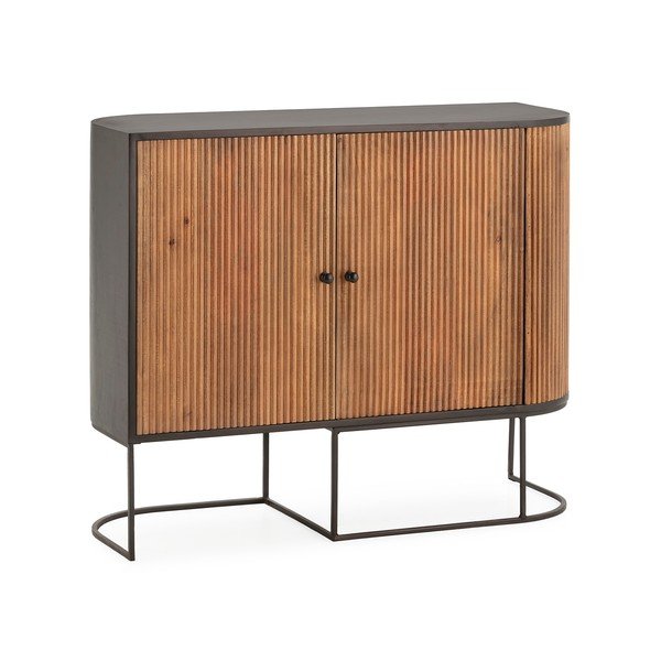 Komoda z mangového dreva v prírodnej farbe 110x90x40 cm Curve – MOME