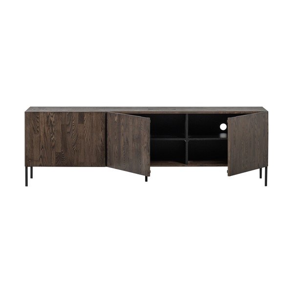 Hnedý TV stolík z borovicového dreva 180x56x46 cm Bono – WOOOD-image-4