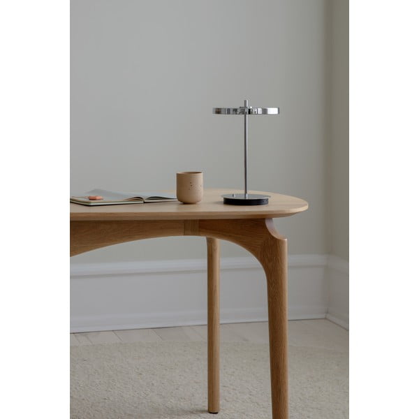 LED stolová lampa so stmievačom v striebornej farbe s kovovým tienidlom (výška  31 cm) Asteria Move – UMAGE-image-3