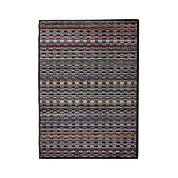 Sivý vysokoodolný koberec Floorita Optical Duro, 117 x 170 cm