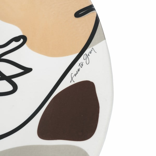 Keramický servírovací tanier VDE Tivoli 1996 Face to Grey, ø 39 cm-image-2