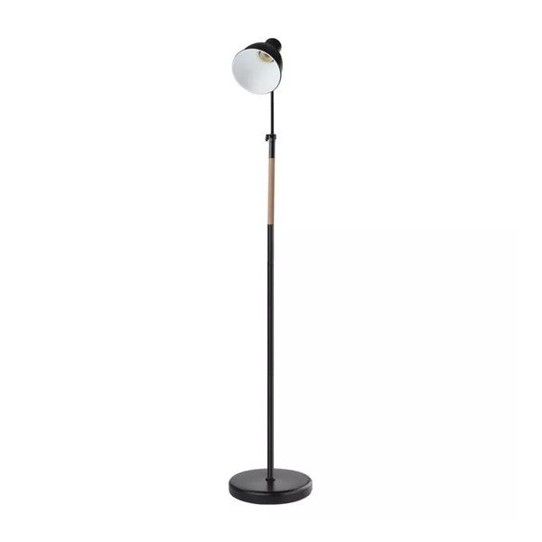 Čierna stojacia lampa s kovovým tienidlom (výška 150 cm) Edward – EMOS-image-2