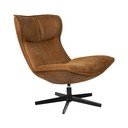 Koňakovohnedé otočné kreslo John – White Label