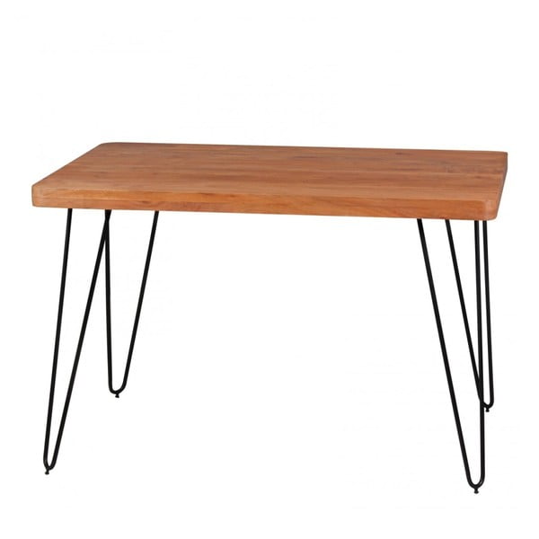 Jedálenský stôl z masívneho akáciového dreva Skyport BAGLI, 120 x 80 cm