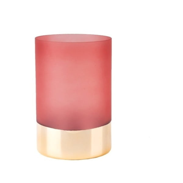 Ružovo-zlatá váza PT LIVING Glamour, výška 15 cm