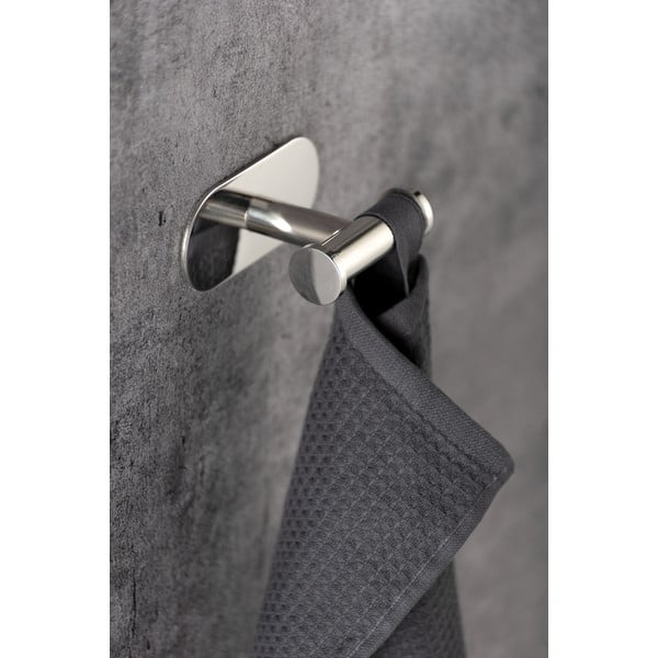 Dvojitý nástenný háčik z nerezovej ocele Wenko Turbo-Loc® Orea-image-3