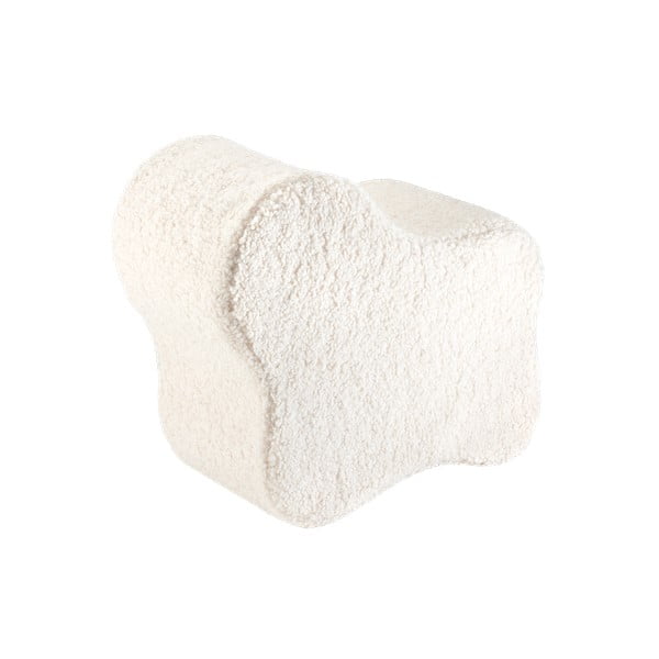 Krémový detský puf z textílie buklé Cloud – Wigiwama-image-2
