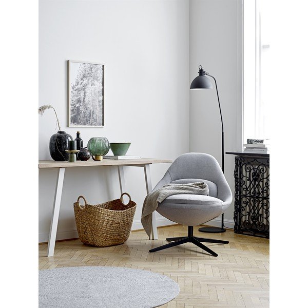 Sivý koberec Bloomingville Roxie, ⌀ 120 cm-image-1