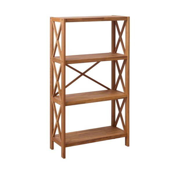 Regál z dubového dreva v prírodnej farbe 70x124 cm X-Shelf – Unique Furniture-image-2