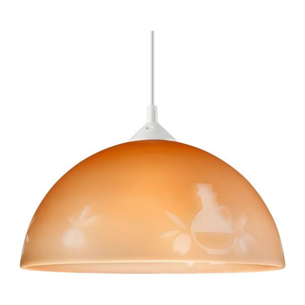 Hnedé závesné svietidlo ø 30 cm – LAMKUR-image-1