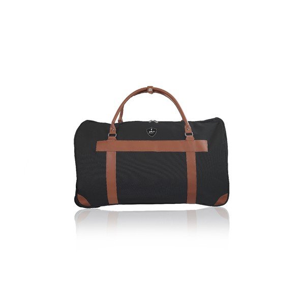 Čierna cestovná taška na kolieskach GENTLEMAN FARMER Oslo, 40 l-image-1