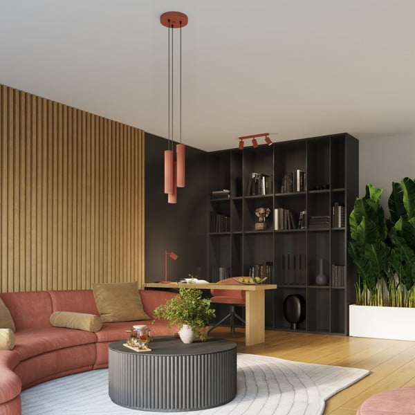 Závesné svietidlo v tehlovej farbe ø 19,5 cm Gleam – Sollux-image-1