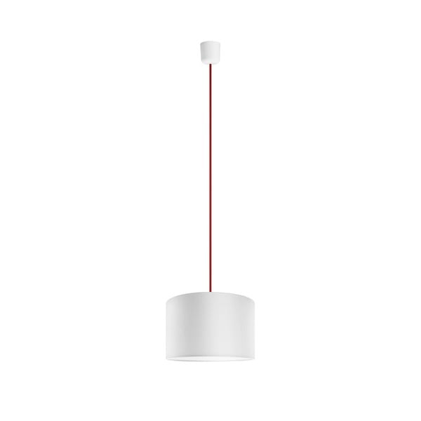 Závesné svietidlo Tres 25 cm, červená/biela
