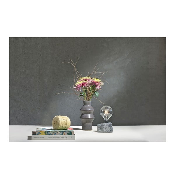 Tmavomodrá kameninová váza Villa Collection Rost, výška 30 cm-image-1