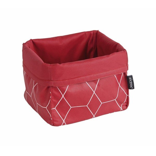Červený košík na pečivo ZicZac Hexagon