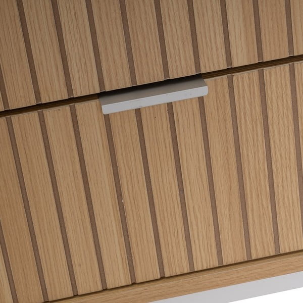 Nočný stolík v dekore duba v prírodnej farbe Mid-Lines – Casa Selección-image-2