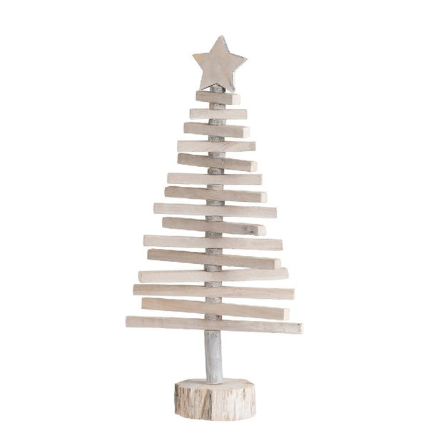 Vianočná dekorácia drevený stromček J-Line, výška 52 cm