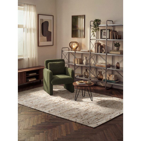 Béžový ručne tkaný vlnený koberec 80x150 cm Bexley Woolwich – Ted Baker-image-1