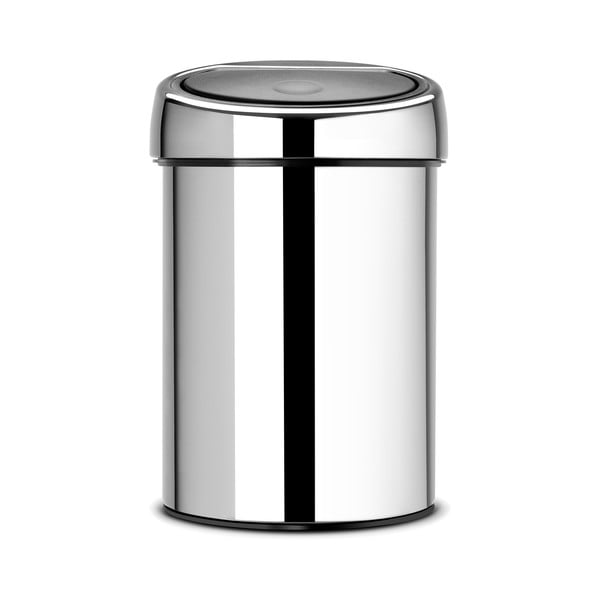 Dotykový oceľový odpadkový kôš v lesklo striebornej farbe 3 l Touch Bin – Brabantia-image-3