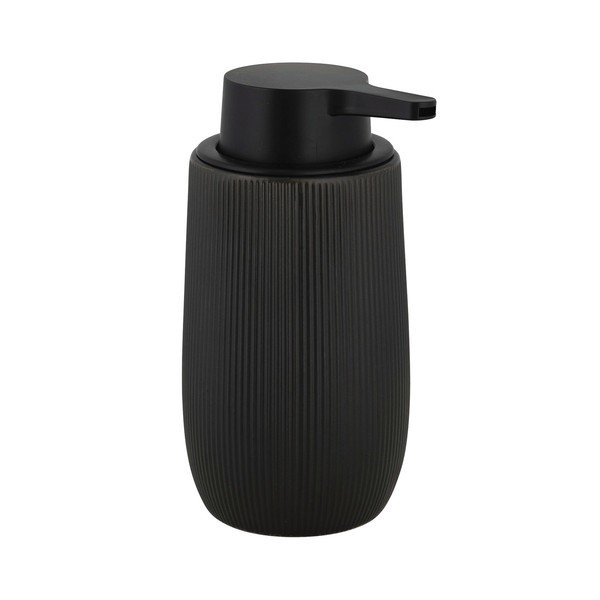Čierny plastový dávkovač mydla 400 ml Fablo – Wenko