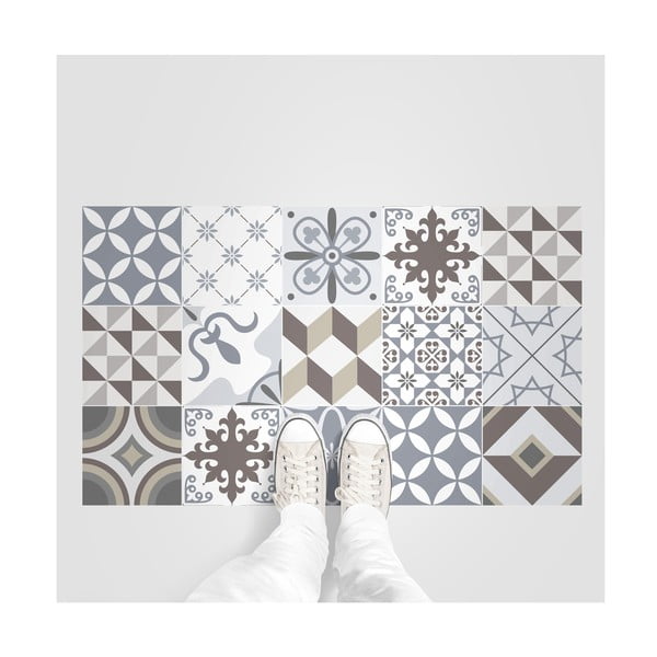 Vodoodolná samolepka na podlahu Ambiance Brown Style, 100 × 60 cm-image-4