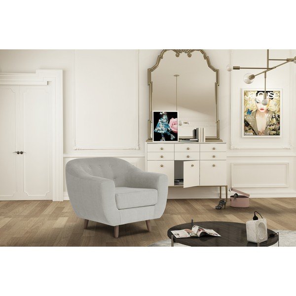 Krémové kreslo Jalouse Maison Vicky-image-1