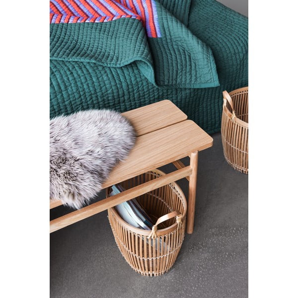 Lavica v prírodnej farbe Align – Hübsch-image-1