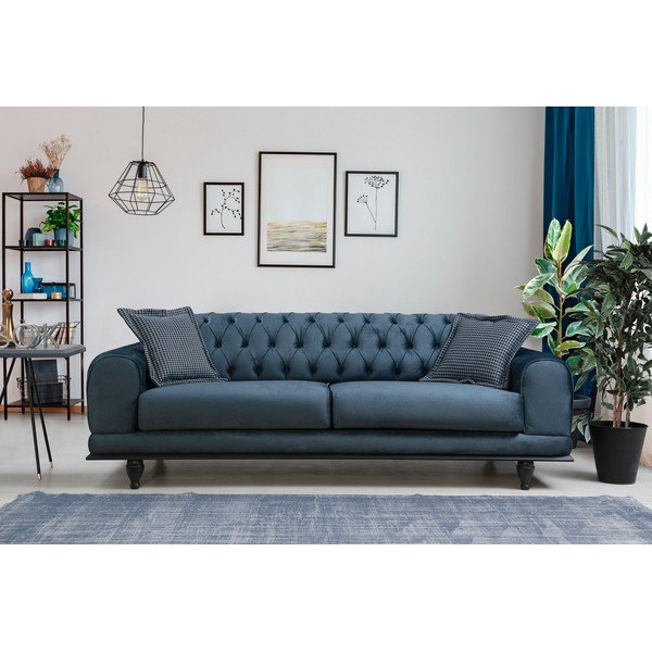 Modrá pohovka 220 cm Arredo – Balcab Home-image-3