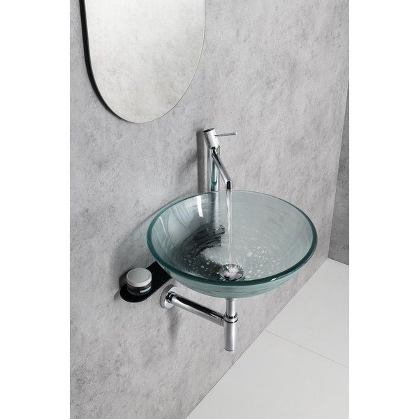 Čierny oceľový závesný podstavec pod umývadlo 42x7 cm Tetris – Sapho-image-3