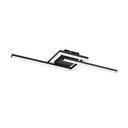 Čierne LED stropné svietidlo 16x54 cm Viale – Reality