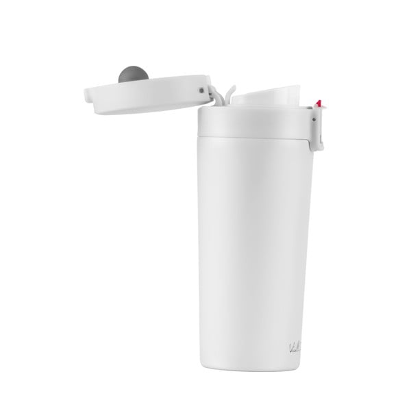 Biely cestovný termohrnček Vialli Design Fuori, 400 ml-image-2