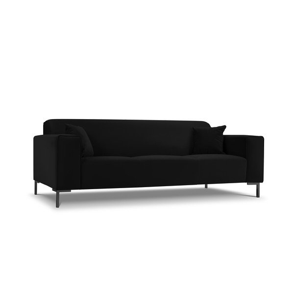 Čierna zamatová pohovka Cosmopolitan Design Siena-image-3