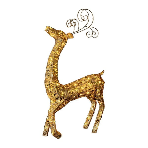 Svietiaca dekorácia  Golden Deer, výška 122 cm