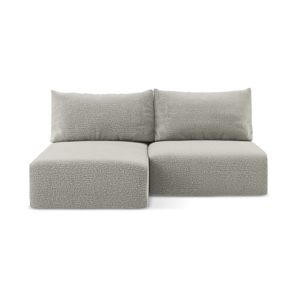 Svetlosivá rozkladacia/s úložným priestorom rohová pohovka (ľavý roh) Kalena – Makamii