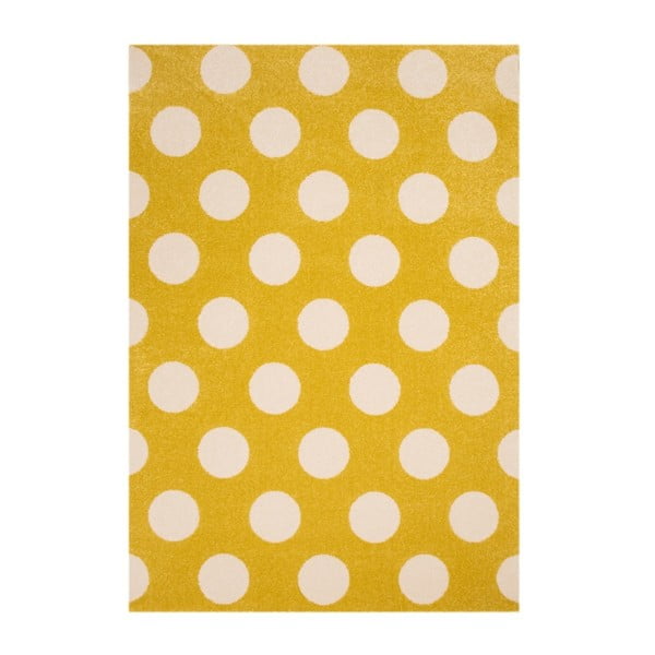Žltý koberec Zala Living Points, 120 × 170 cm