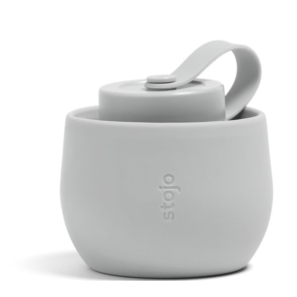 Sivá skladacia fľaša Stojo Bottle Cashmere, 590 ml-image-1