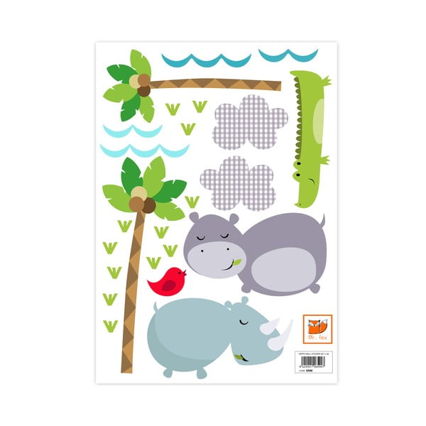 Samolepka na stenu Hippo-image-1