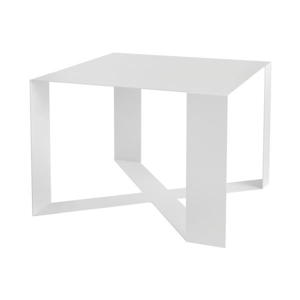 Biely konferenčný stolík Take Me HOME Cross, 55 × 55 cm