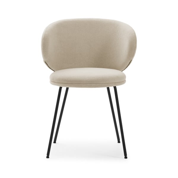 Béžové čalúnené jedálenské kreslá v súprave 2 ks Rush – Marckeric-image-2